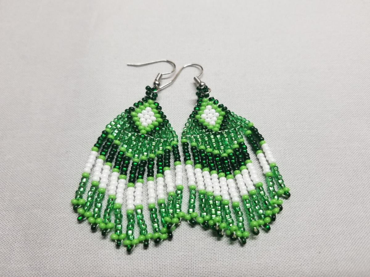 Frindge Beaded Earrings picture