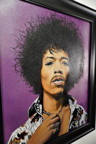 Jimi Hendrix 16" by 20' Oil painting picture