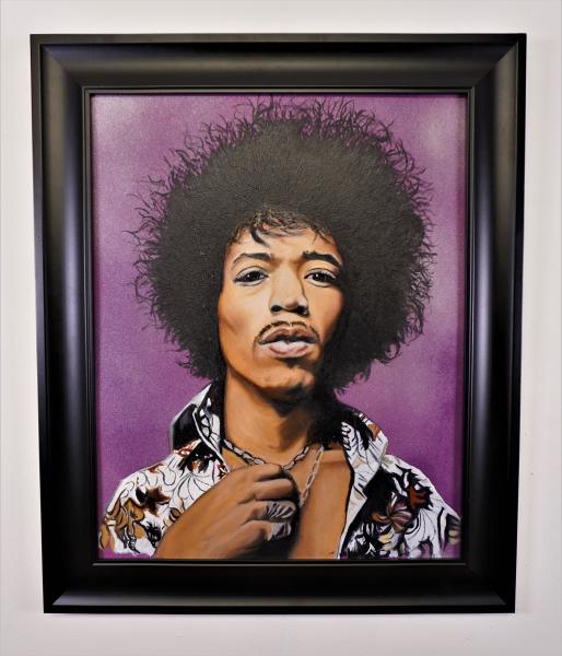 Jimi Hendrix 16" by 20' Oil painting picture