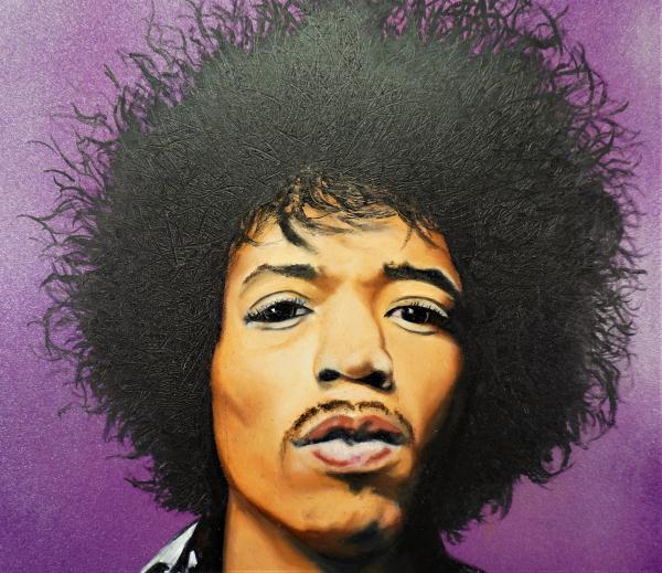 Jimi Hendrix 16" by 20' Oil painting picture