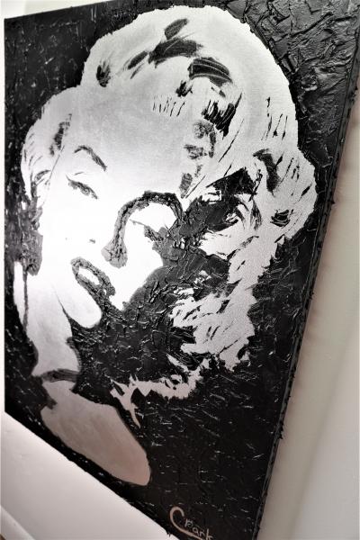 Marilyn Monroe, 30"by40" acrylic on canvas picture