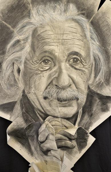 It's all relative (Albert Einstein) Three dimensional wall art picture