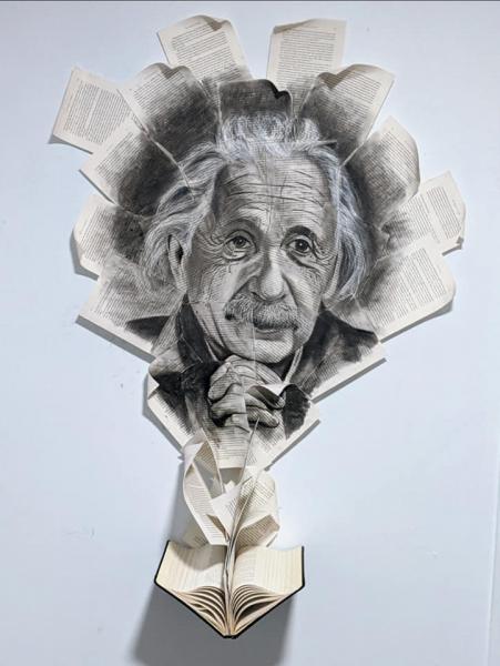 It's all relative (Albert Einstein) Three dimensional wall art picture