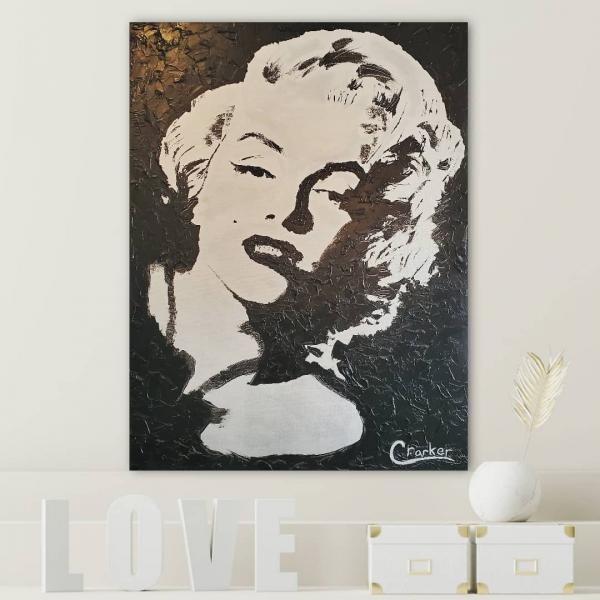 Marilyn Monroe, 30"by40" acrylic on canvas picture