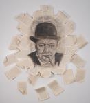 Winston Churchill, Three dimensional wall art 48" by 48"