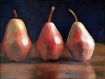 Three Pears Standing