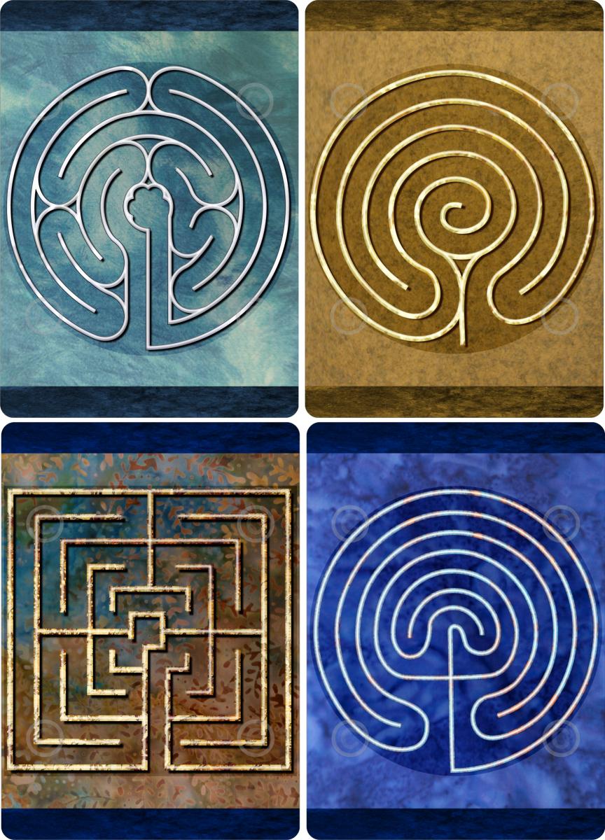 Finger Labyrinth Travel Cards picture