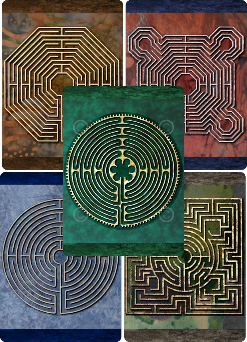 Finger Labyrinth Travel Cards picture