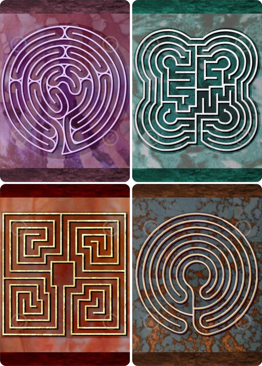 Finger Labyrinth Travel Cards picture