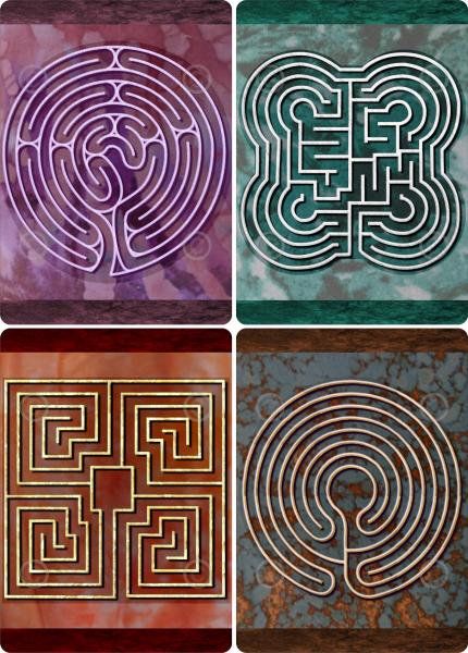 Finger Labyrinth Travel Cards picture