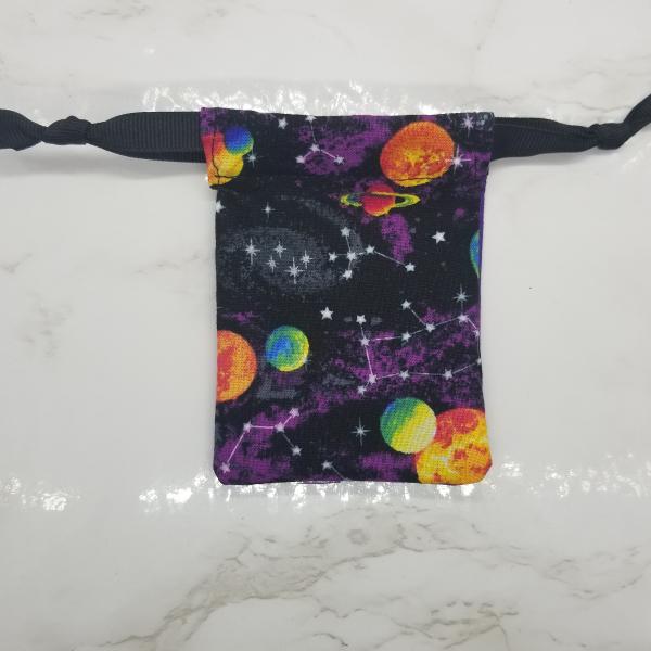 Small Purple Planet Constellation Dice Bag | D&D Dice Bag | Dungeons and Dragons Dice Bag | For Tabletop Gamers, Role-players, Dice picture