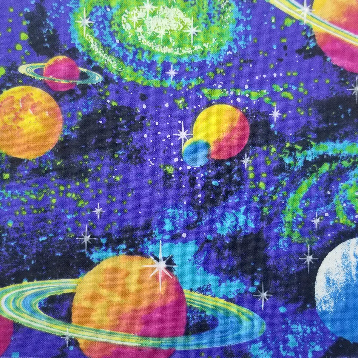 Large Blue Galaxy Planet Dice Bag | D&D Dice Bag | Dungeons and Dragons Dice Bag | For Tabletop Gamers, Role-players, Dice picture