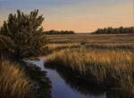 Salt Marsh and Cedar at Sunset December 29