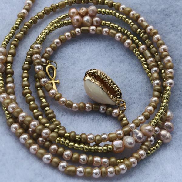 Jeweled Waistbeads “Cashmere Sands”