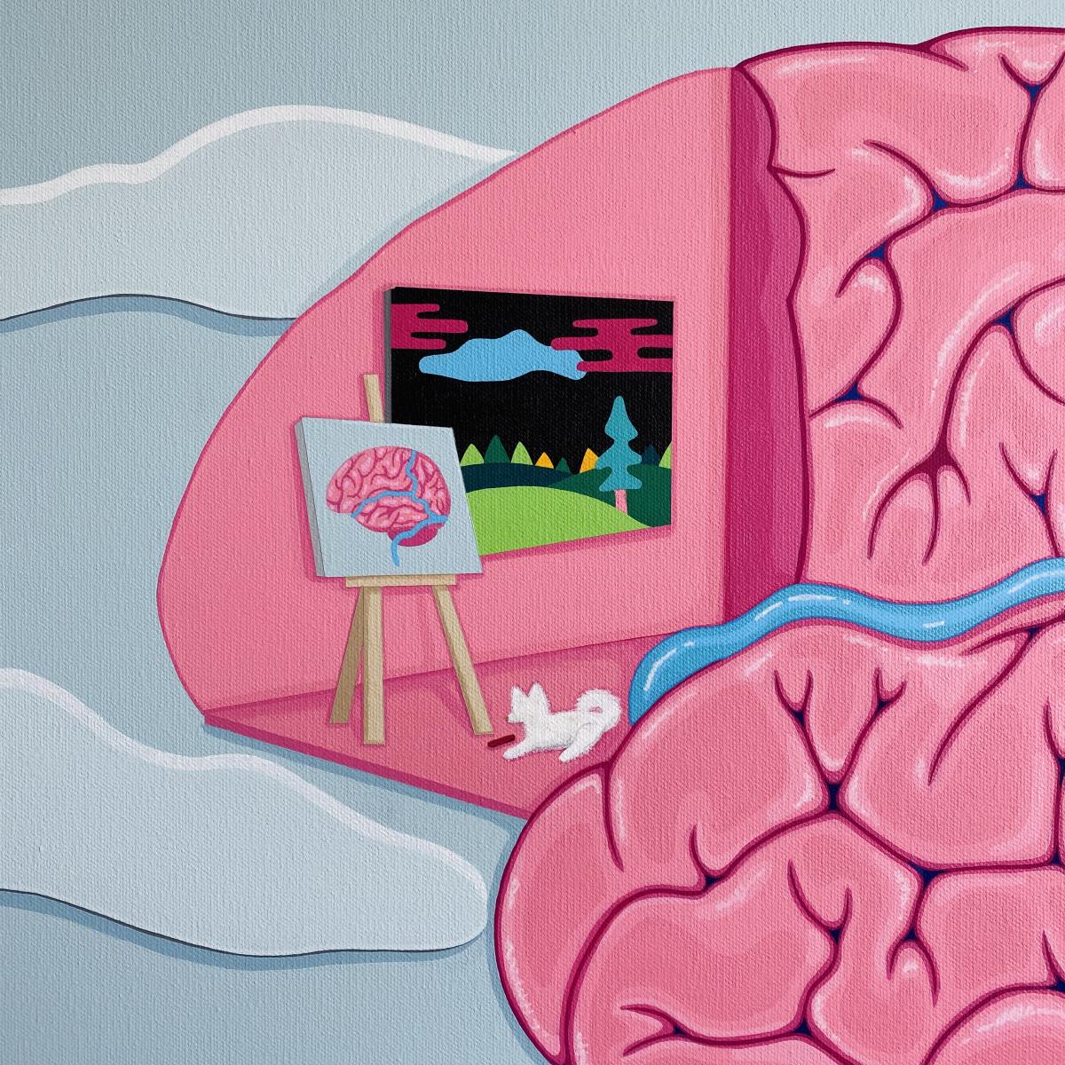 "Home Is Where the Mind Is" Acrylic Painting picture