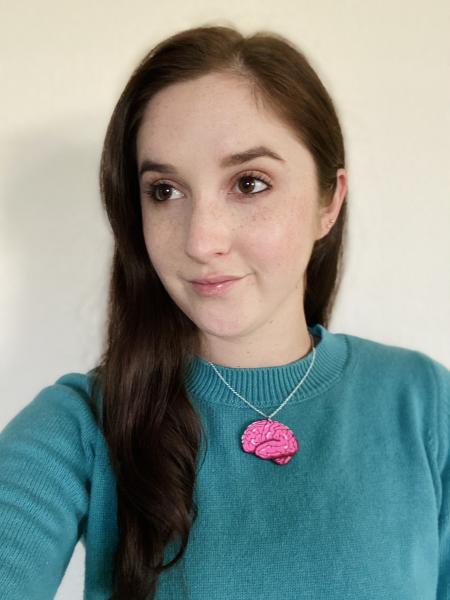 Hand-Painted Brain Necklace picture