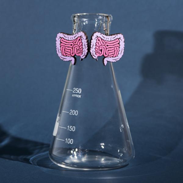 Hand-Painted Intestine Earrings picture