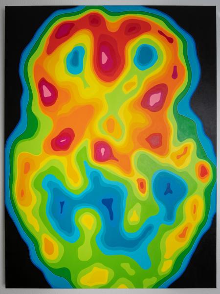 "Portrait of a 'Perfect' Brain" Acrylic Painting picture