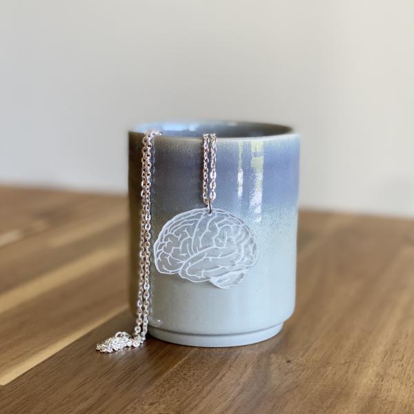 Clear Acrylic Brain Necklace