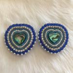 Sapphire Heart Earrings