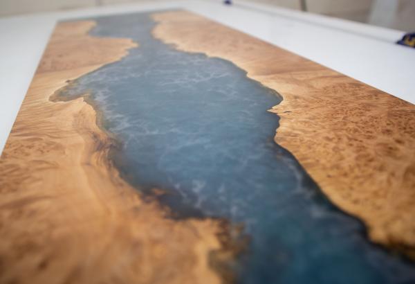 Maple and Epoxy Riverwood Wall Hanging picture