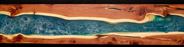 Cedar and Epoxy Riverwood Wall Hanging picture