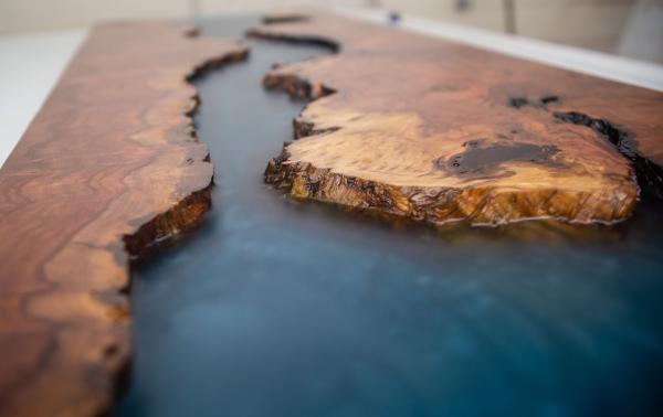 Redwood and Epoxy Wall Hanging picture
