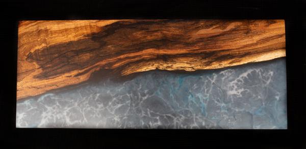 Koa and Blue Epoxy Wall Hanging picture