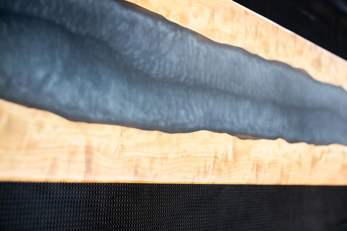 Cherry and Epoxy Riverwood Wall Hanging picture