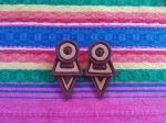 Coyolxauhqui Earring - Brown
