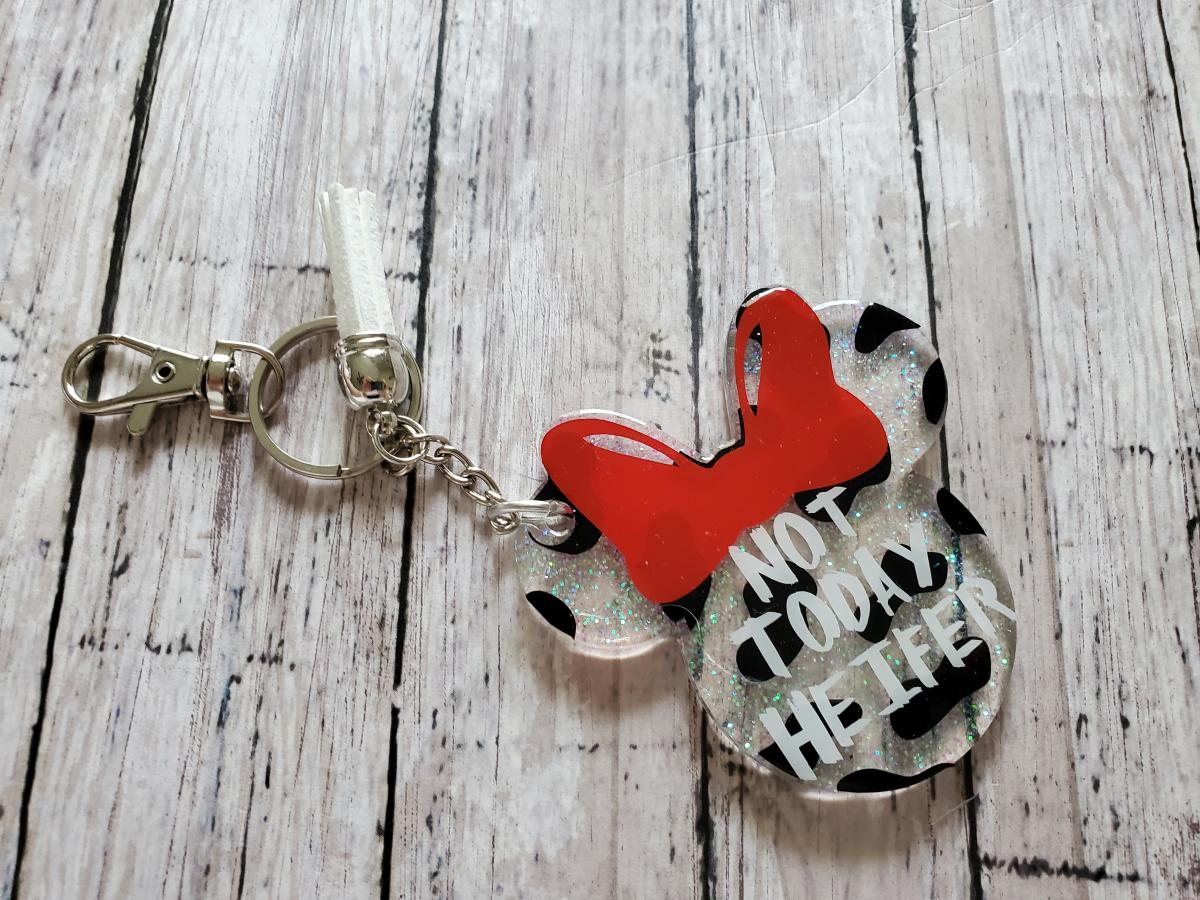 Minnie Mouse Inspired Keychain picture