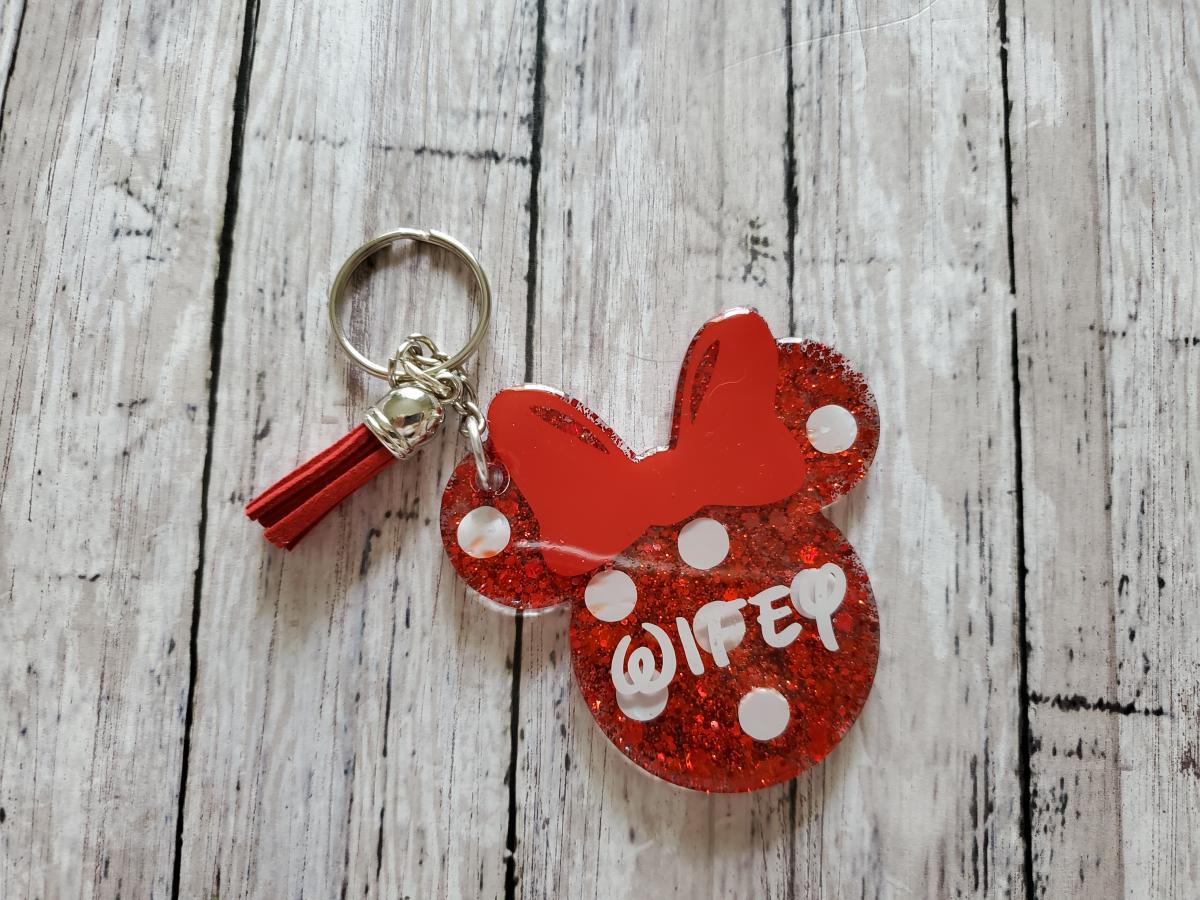 Minnie Mouse Inspired Keychain picture