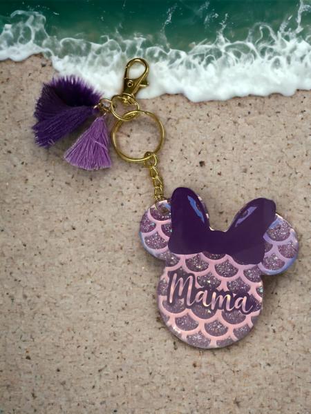 Minnie Mouse Inspired Keychain