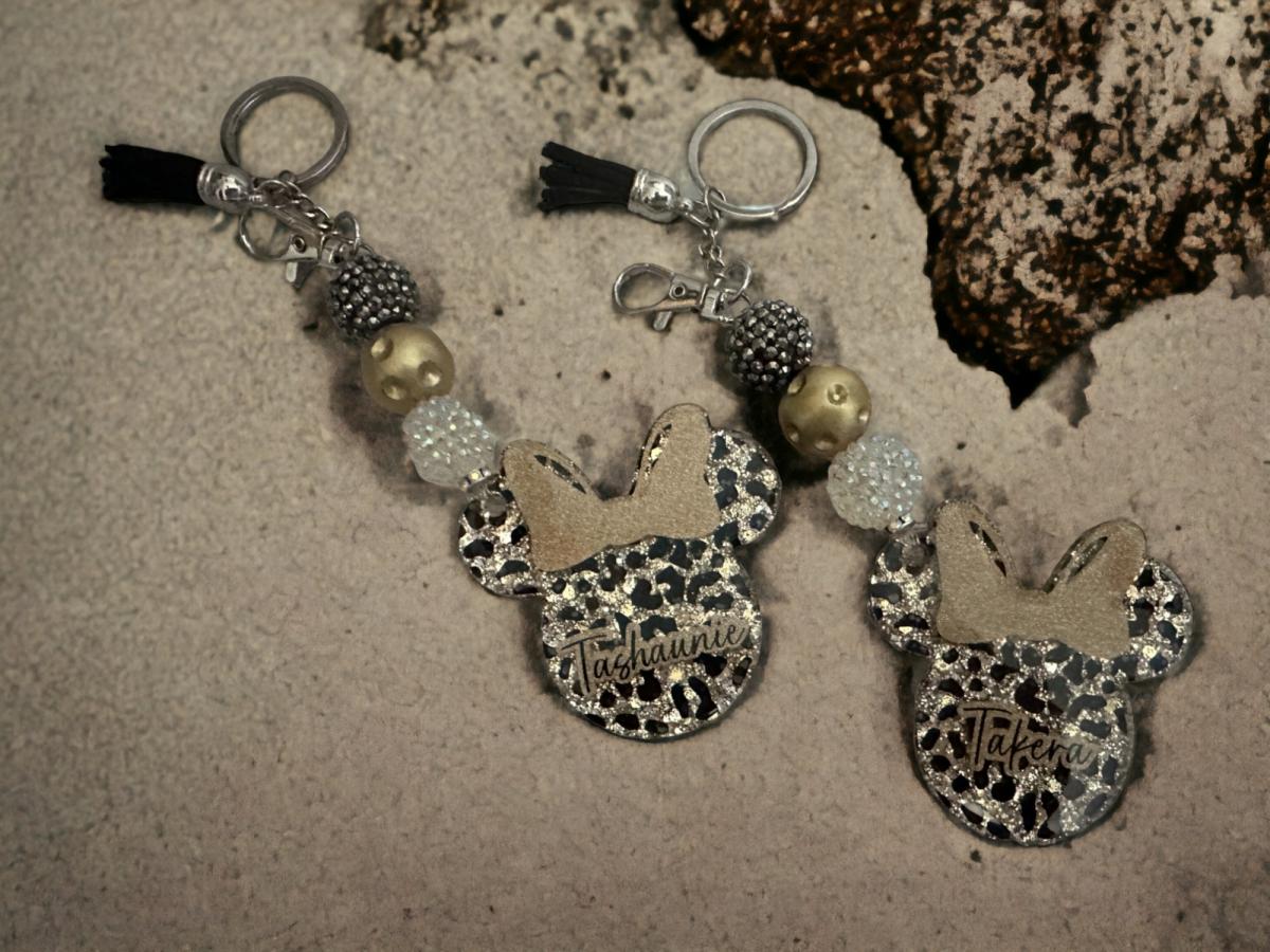 Minnie Mouse Inspired Keychain picture