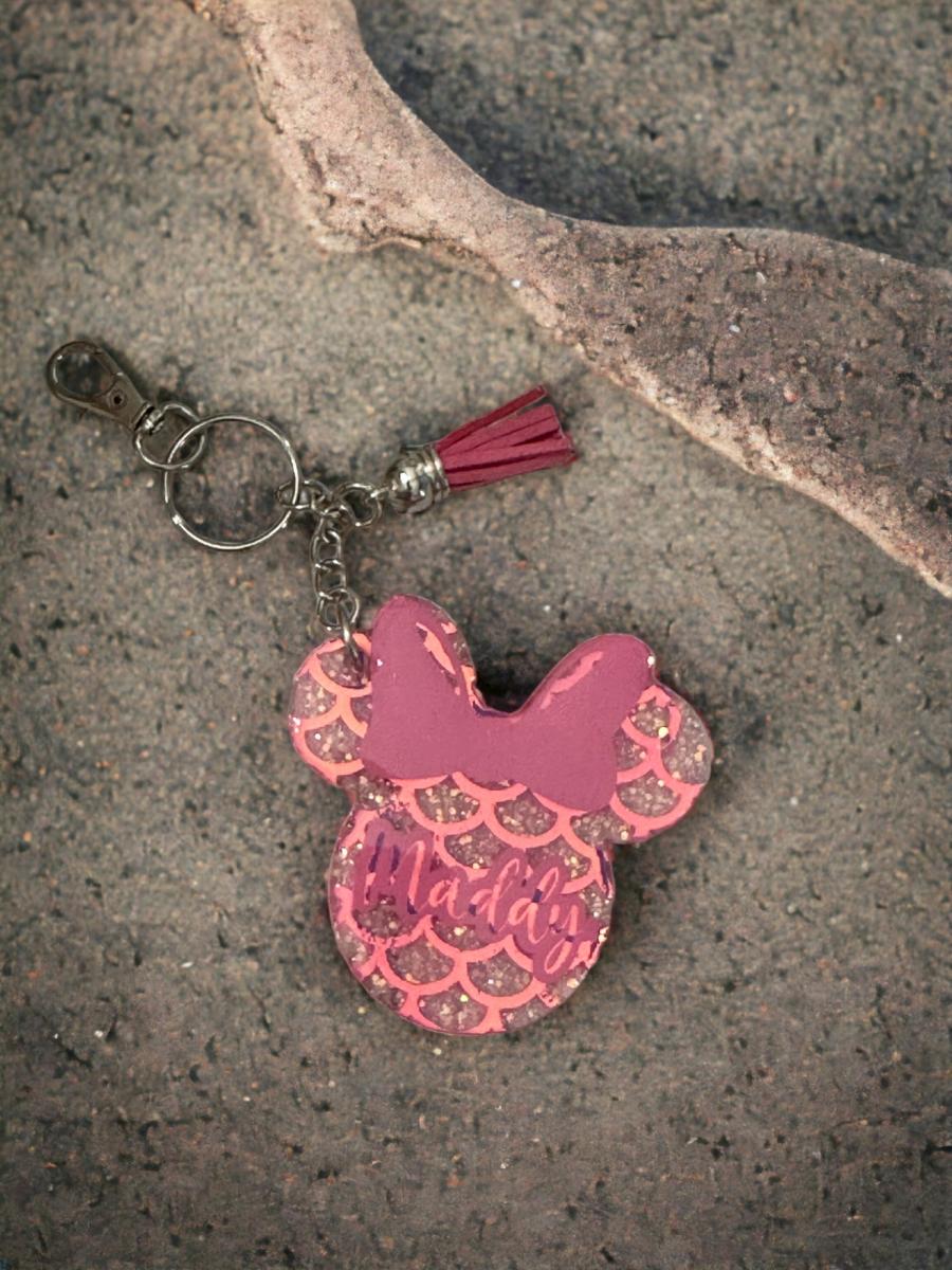 Minnie Mouse Inspired Keychain picture