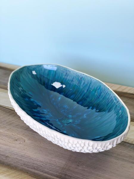 Anemone Oval Bowl in Shallow Seas picture