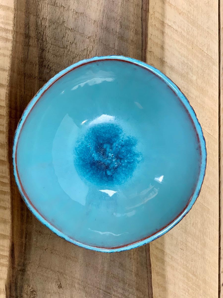 Layered Small Bowl in Tahitian Blue picture