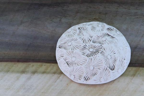 Star Coral Round Dish in Beach Pebble picture