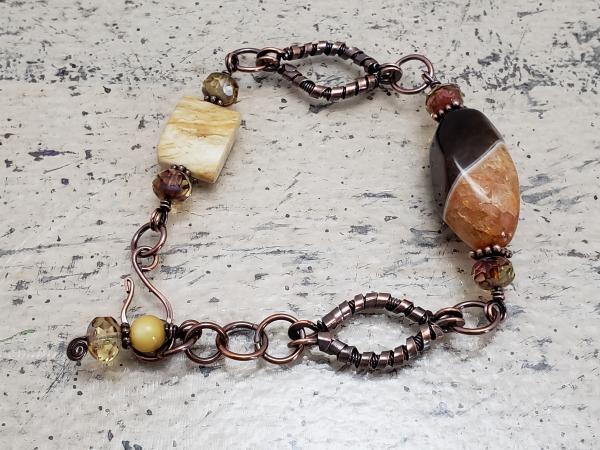 Bracelet Agate, Pineapple Jasper