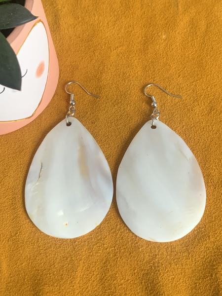 Large Mother of Pearl Shell Earrings picture