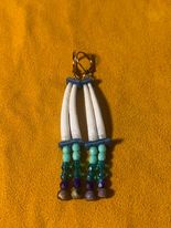 Turquoise Dentalium Shell Earrings picture