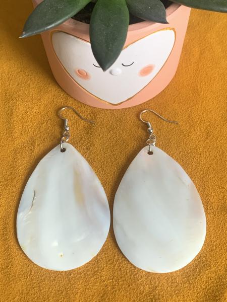 Large Mother of Pearl Shell Earrings picture