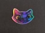 Galaxy Cat Holographic Sticker