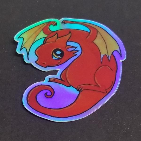 Dragon Holographic Sticker picture