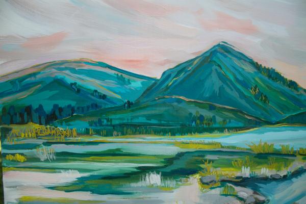 Emerald Hills, acrylic on canvas, 36x24", 2021 picture