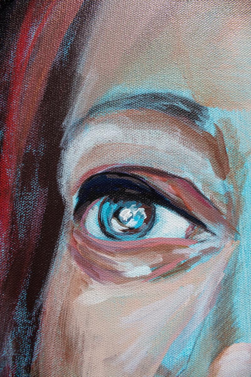 Kamala, acrylic on canvas, 30x40", 2021 picture