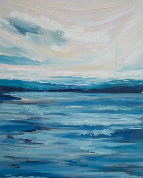 Rose Horizon, Oil on canvas, 24x30", 2021