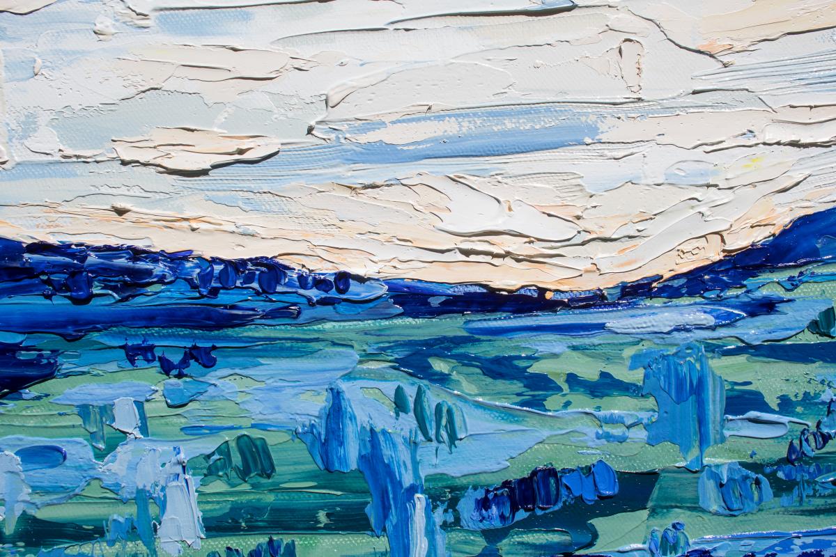 The hills of Edinburgh, oil on canvas, 12x12", 2021 picture