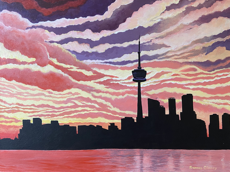 Toronto Skyline At Sunset
