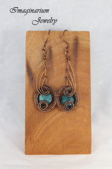 Teal Apatite Earrings picture